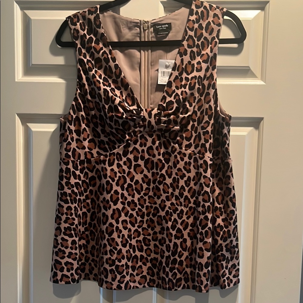 Kate Spade Leopard Bow Top
